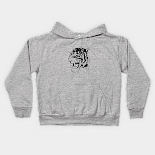 Sumatran Tiger - Black Kids Hoodie